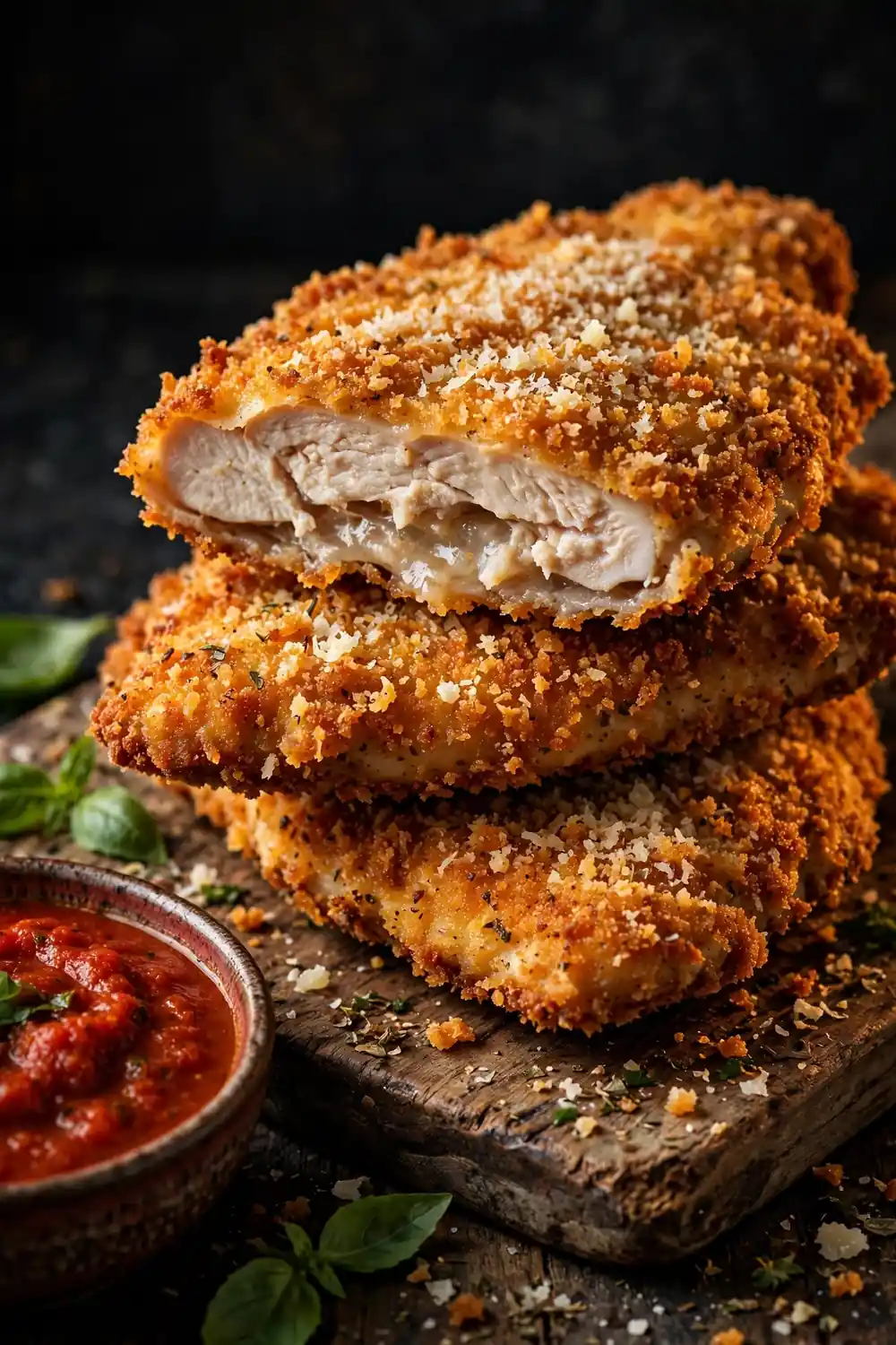 Crispy parmesan chicken cutlets, a crunchy win for chicken dinners