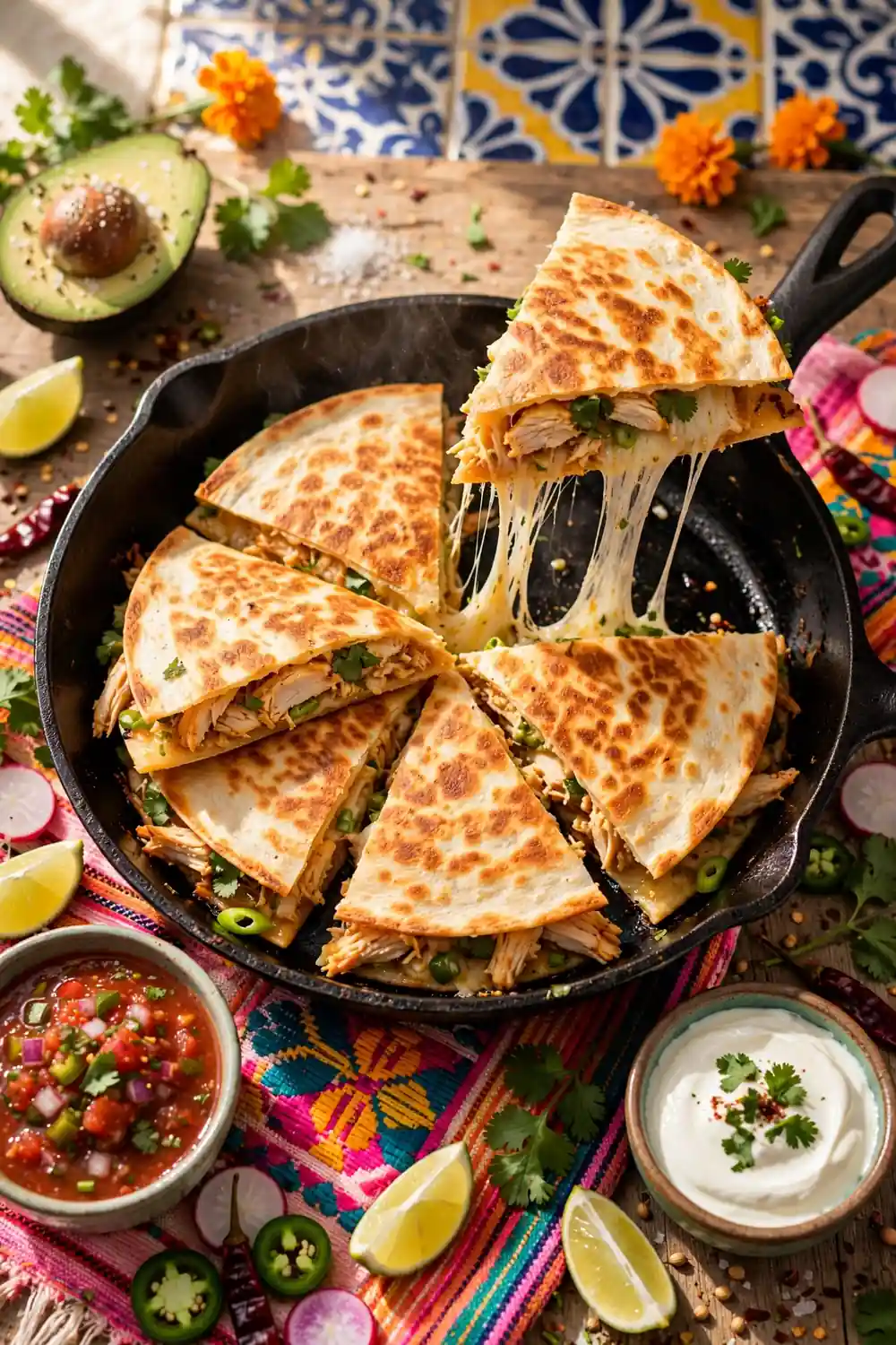 Speedy Chicken Quesadillas