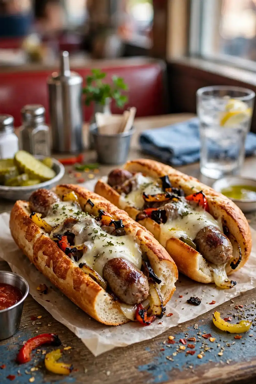 Sausage Pepper Hoagies