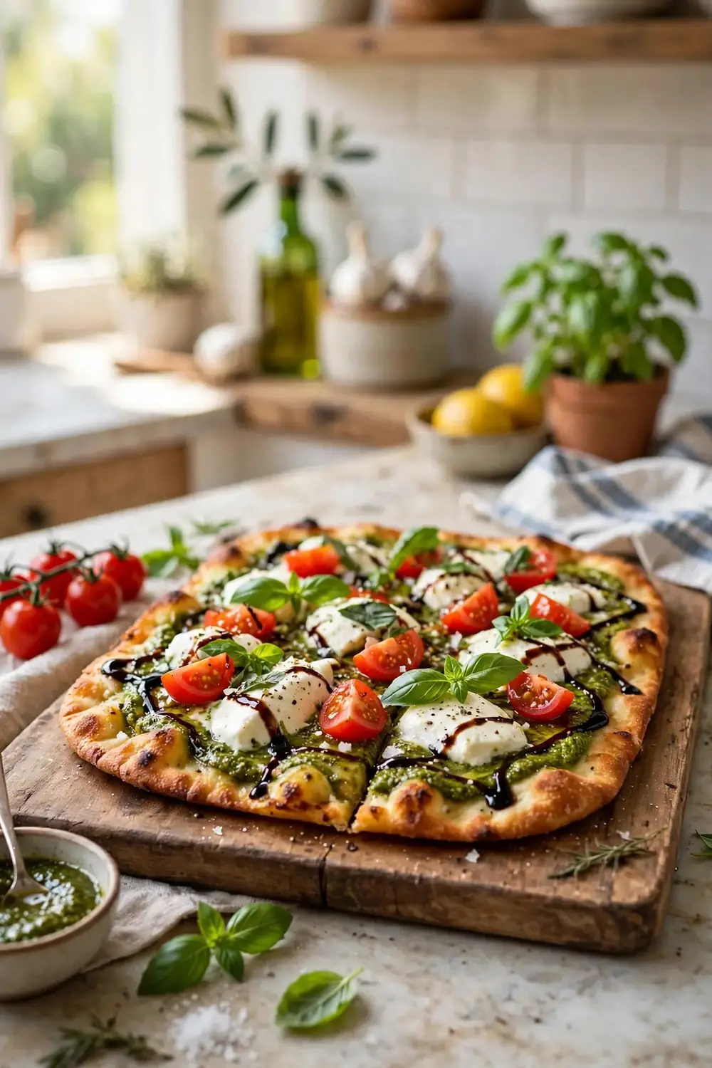 Caprese Pesto Flatbread