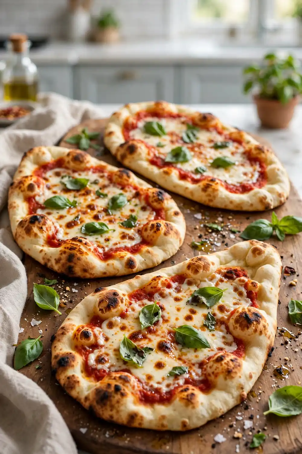 Margherita Naan Pizzas