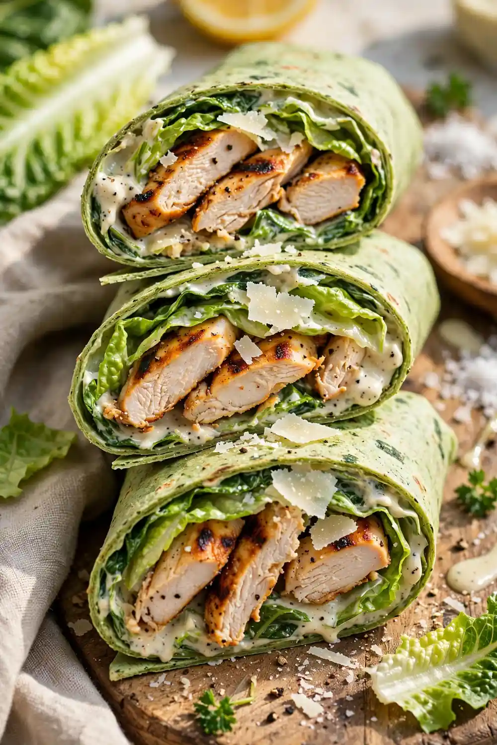 Chicken Caesar Wraps