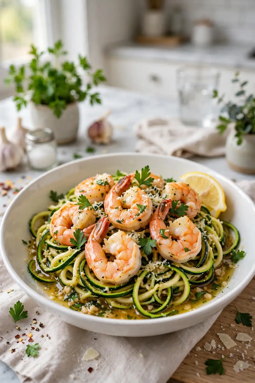 Shrimp Scampi Zoodles