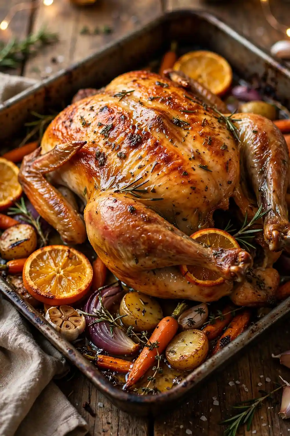 Rosemary citrus roast chicken, a showstopper for chicken dinners
