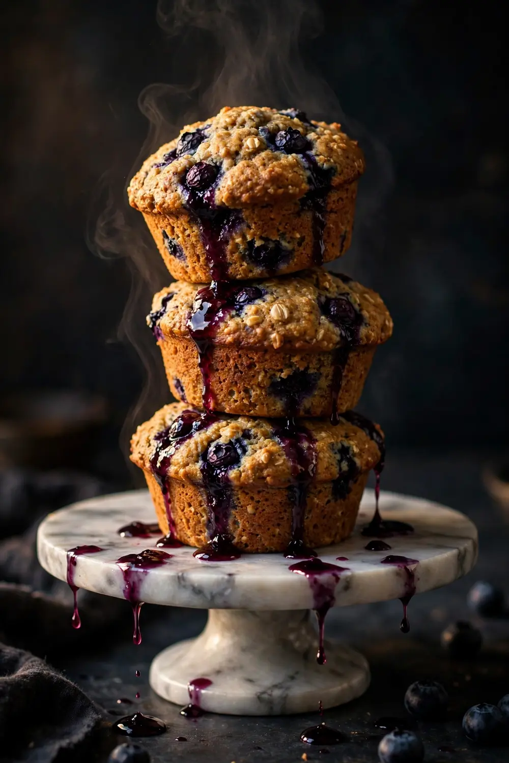 3 ingredient blueberry muffins