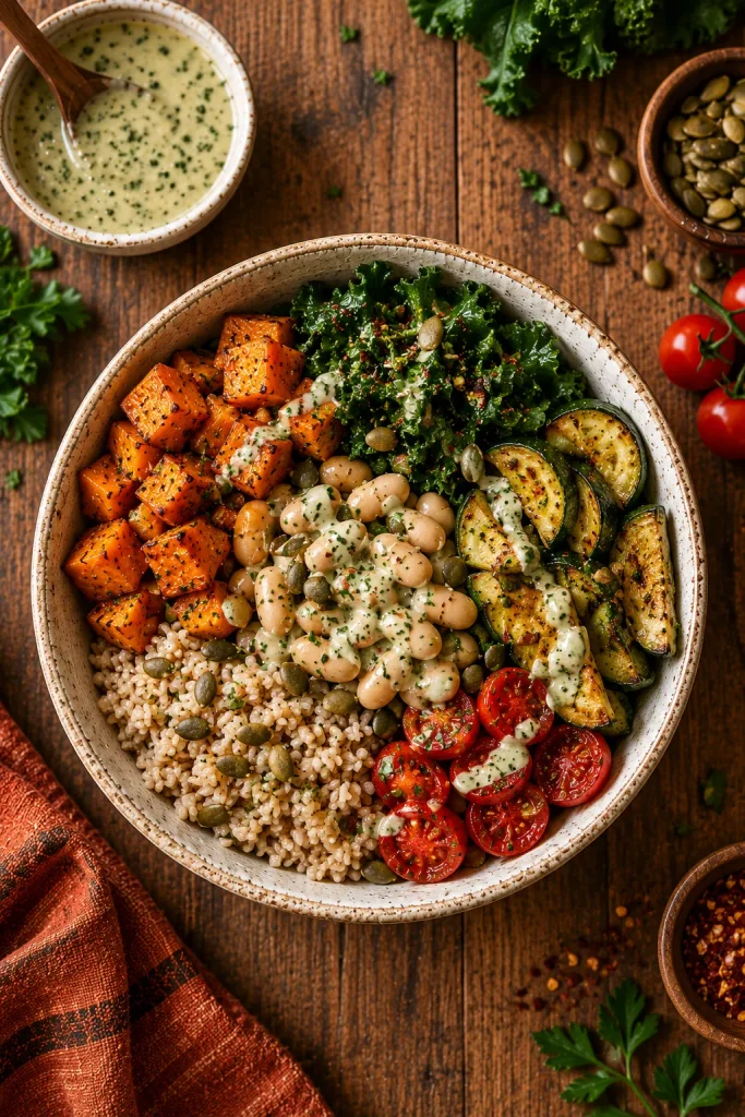 Garlic Herb Bean Bowl
