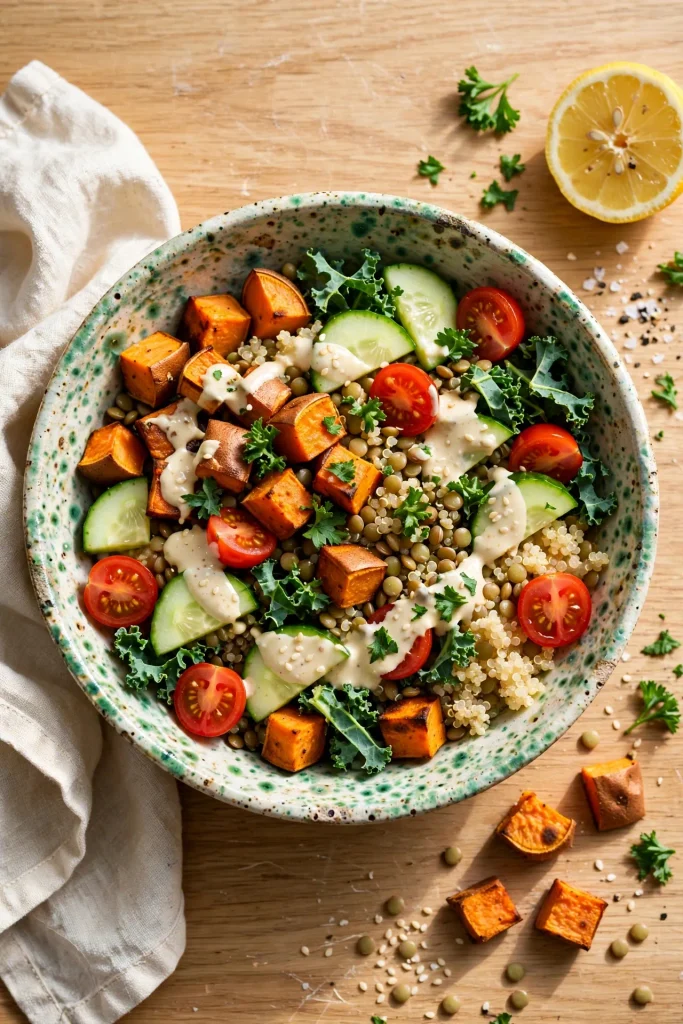 Tahini Lentil Bowl