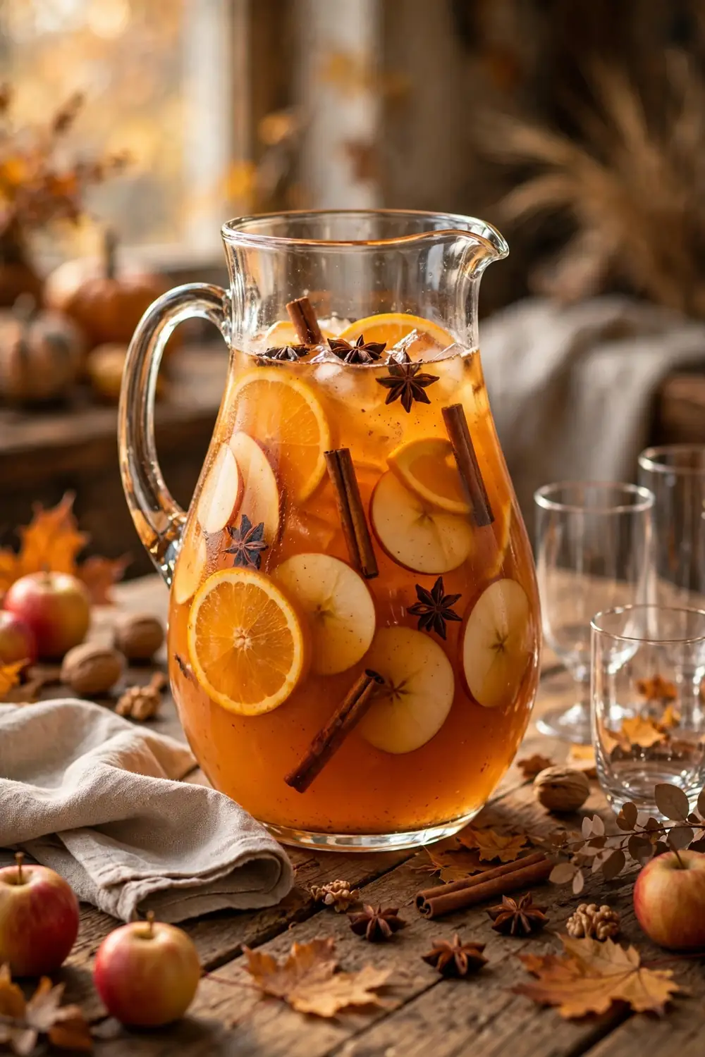 Spiced Harvest Pitcher cider cocktail