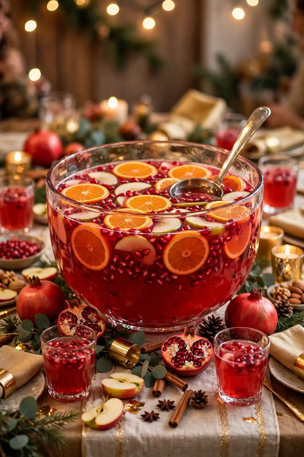 Pomegranate Party Punch cider cocktail