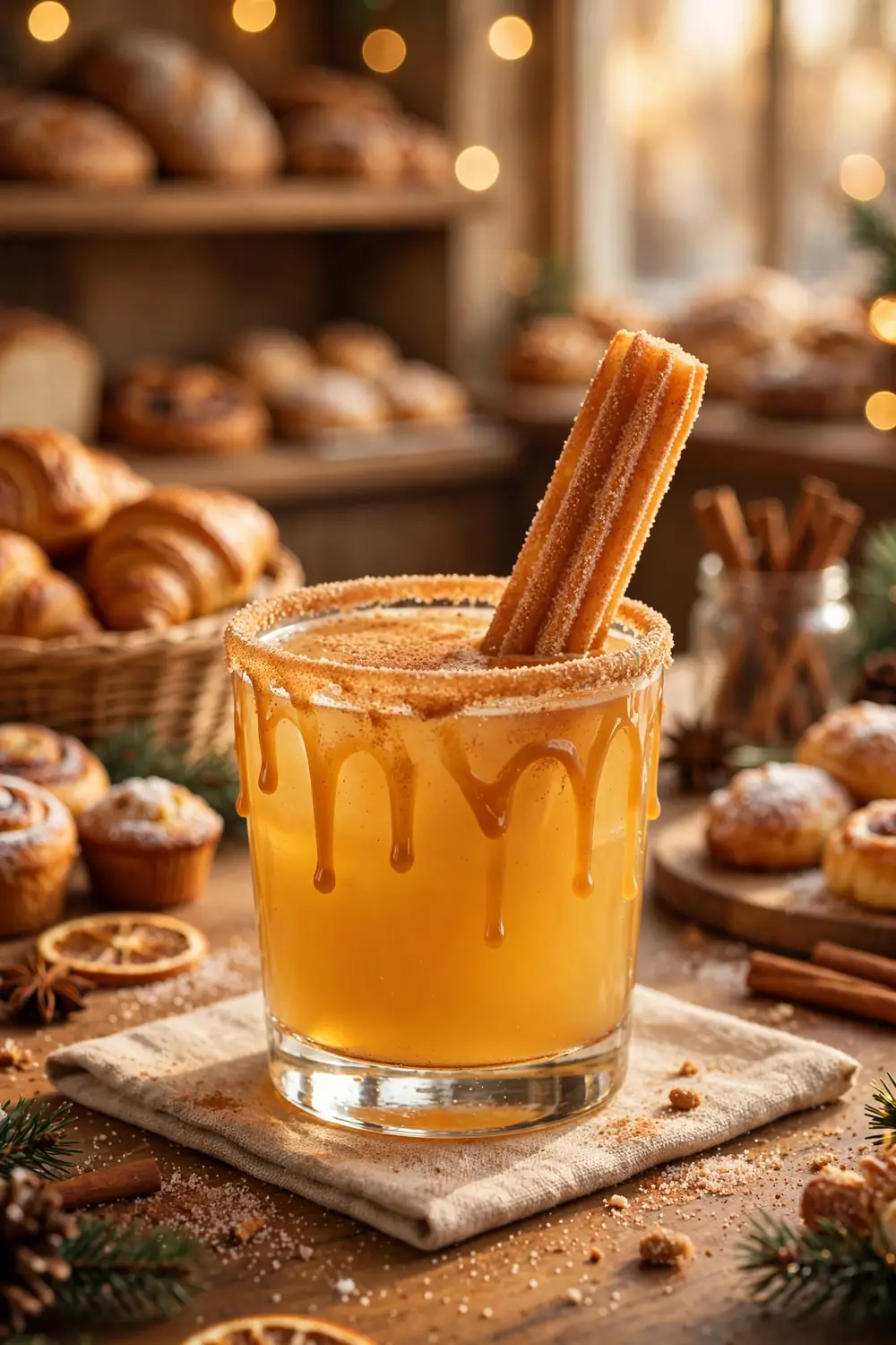 Cinnamon Sugar Churro cider cocktail
