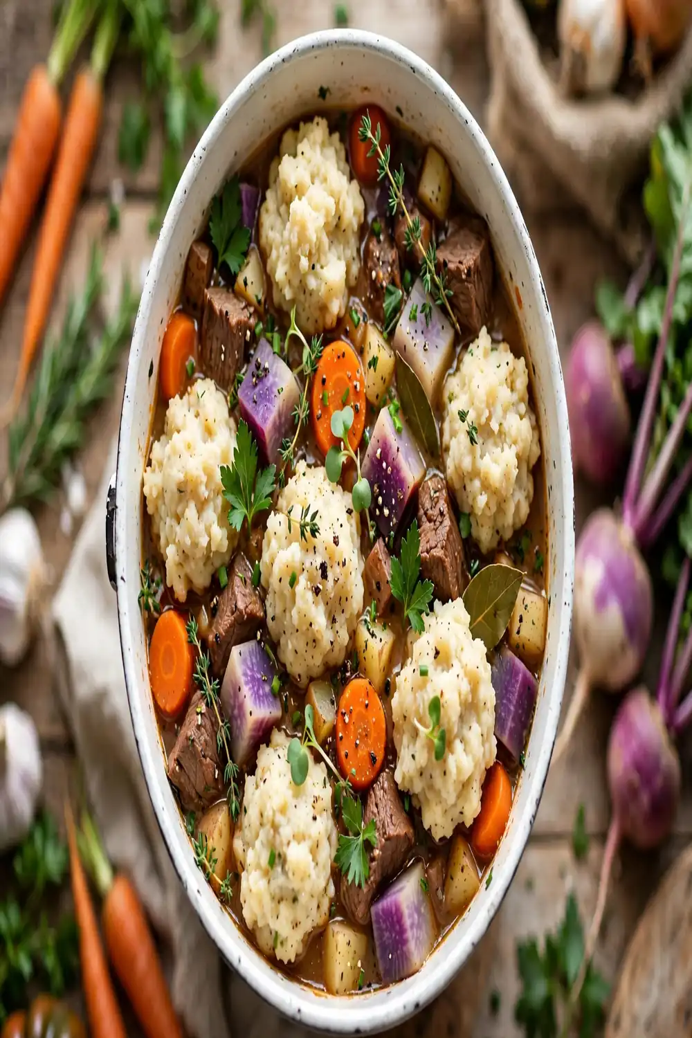 Hearty Beef Stew with Dumplings 15