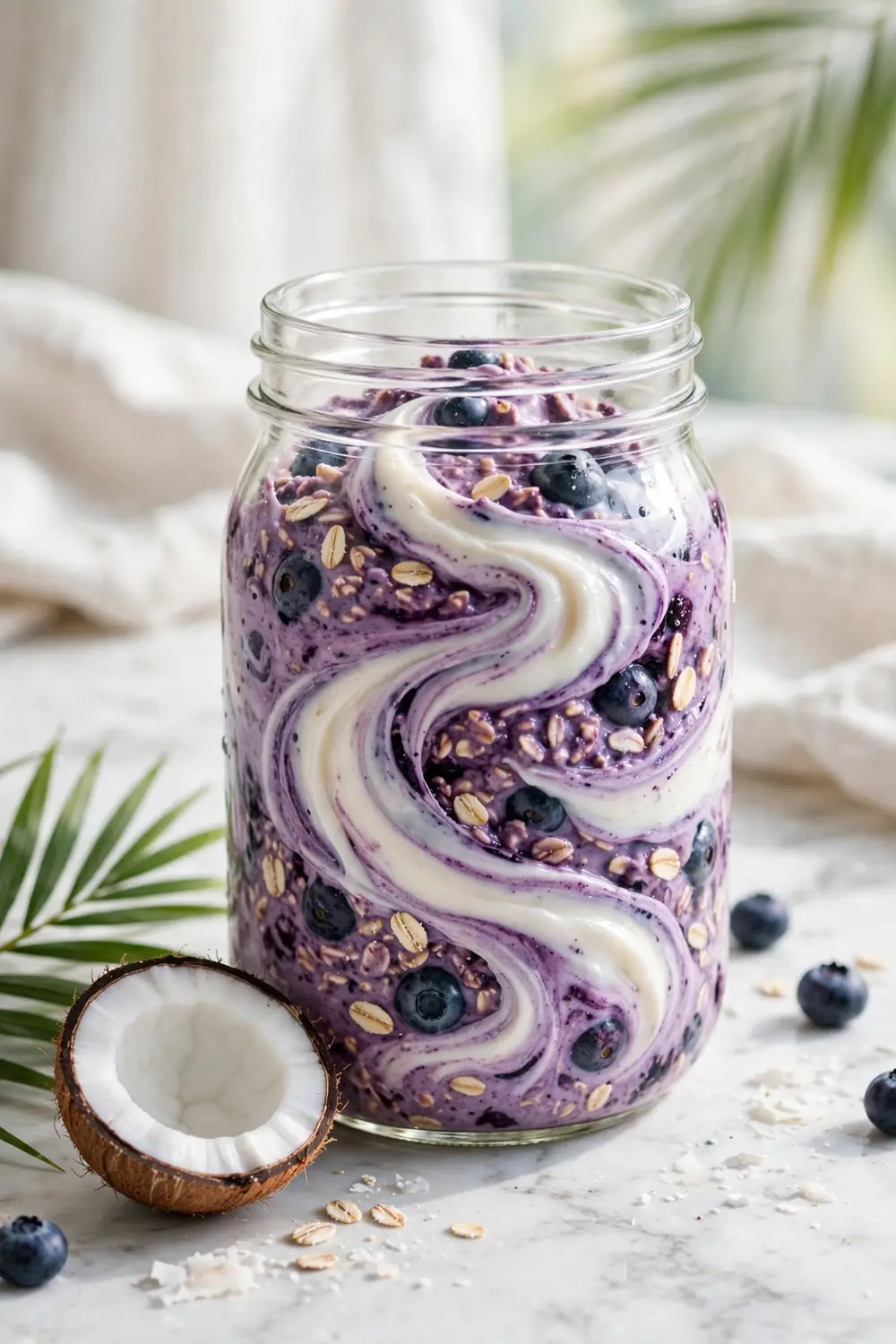 Blueberry chia overnight oats