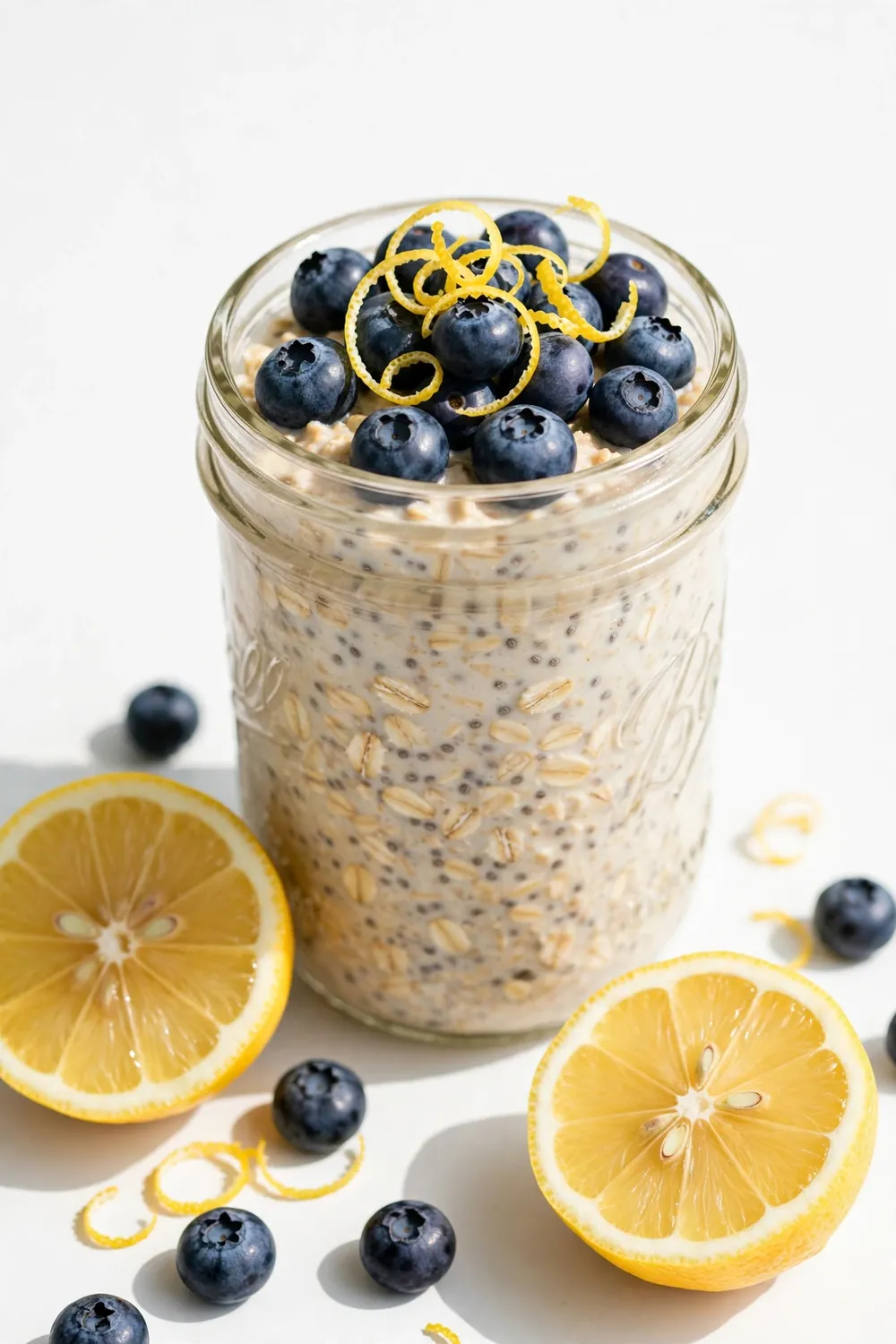 Blueberry chia overnight oats