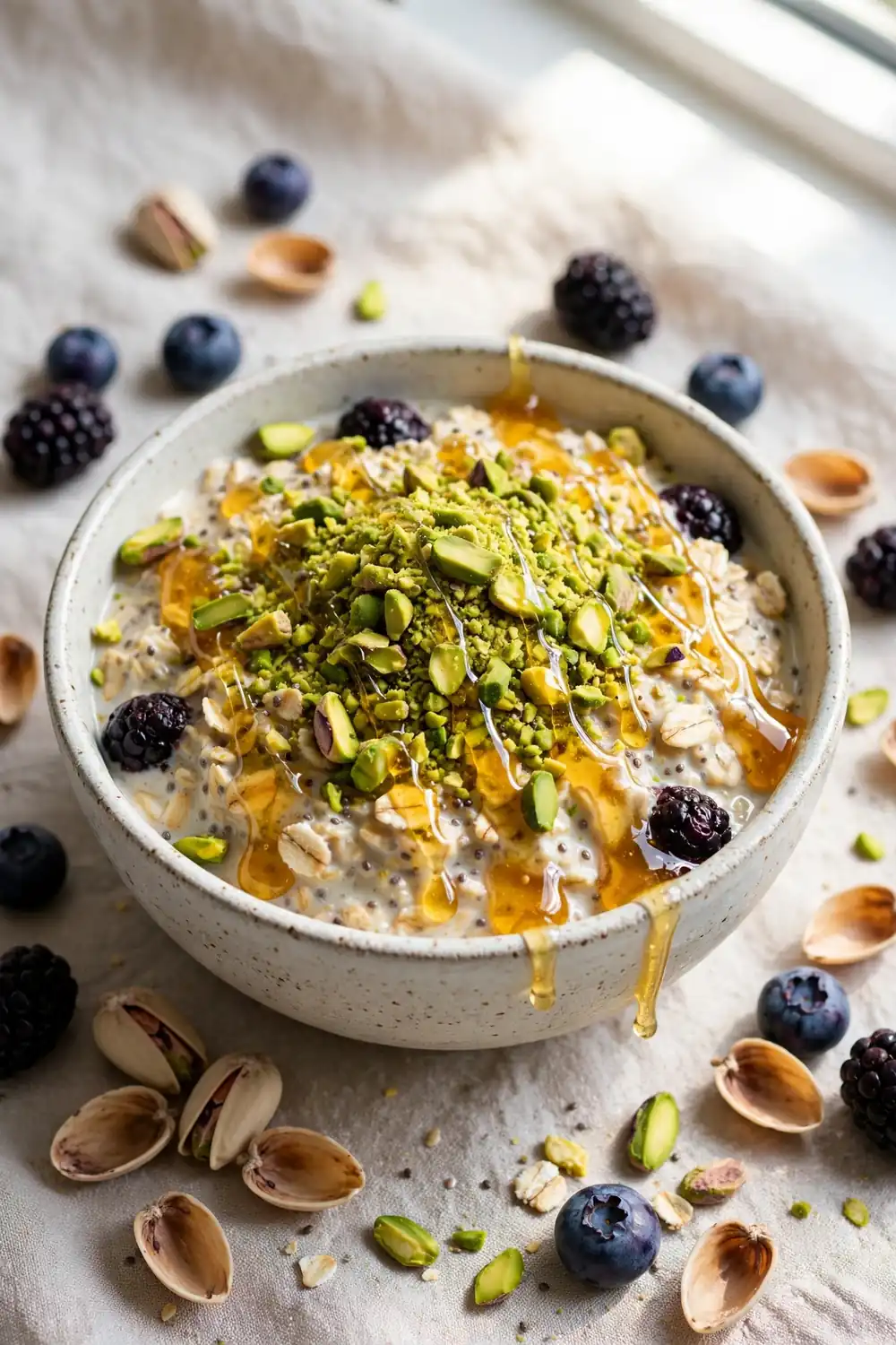 Blueberry chia overnight oats