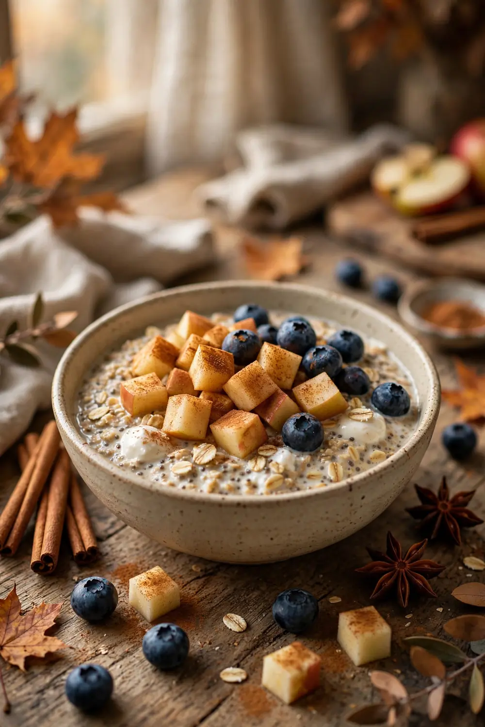 Blueberry chia overnight oats
