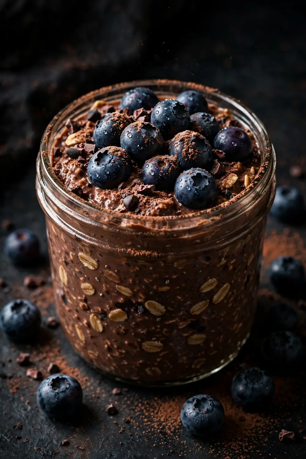 Blueberry chia overnight oats