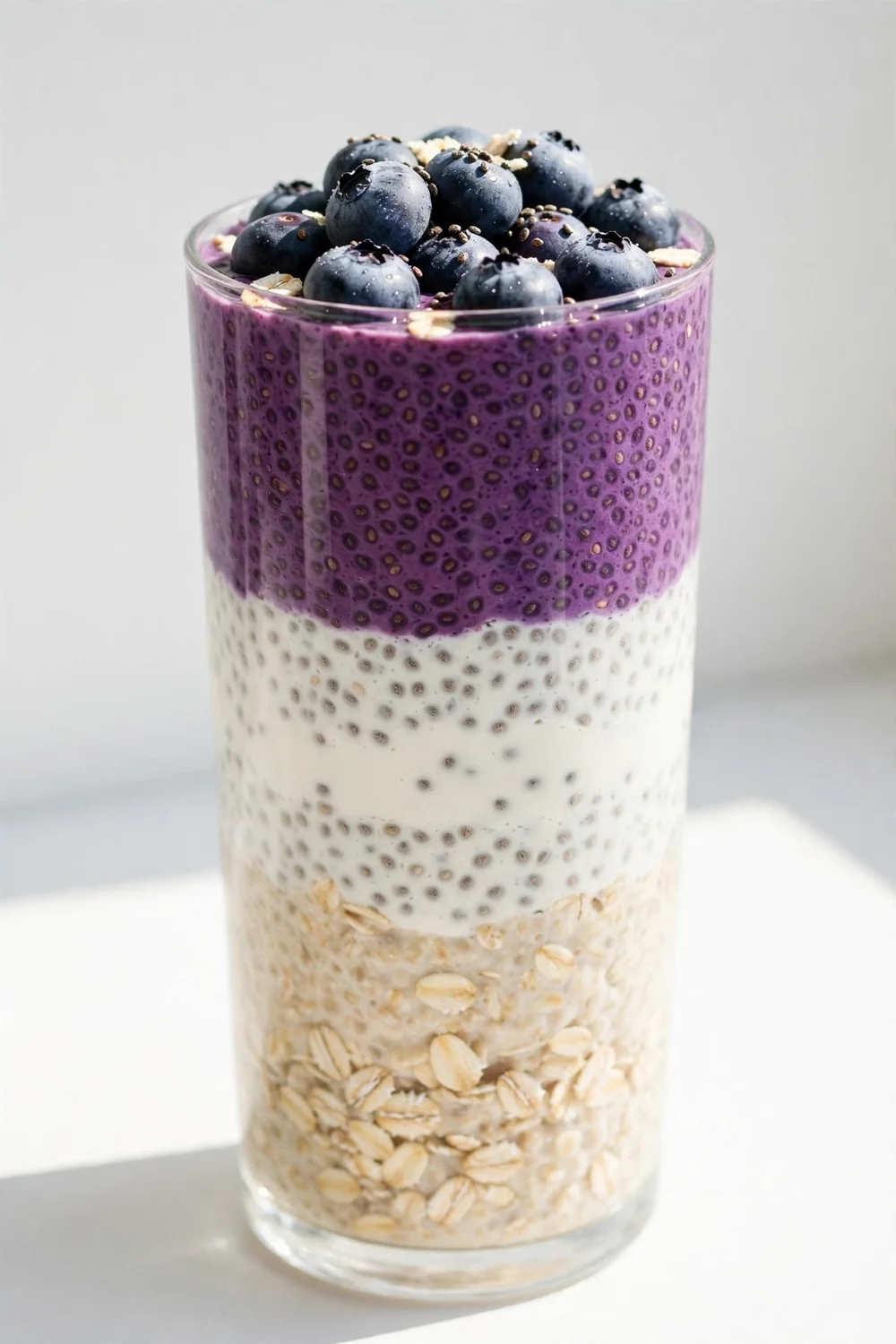 Blueberry chia overnight oats