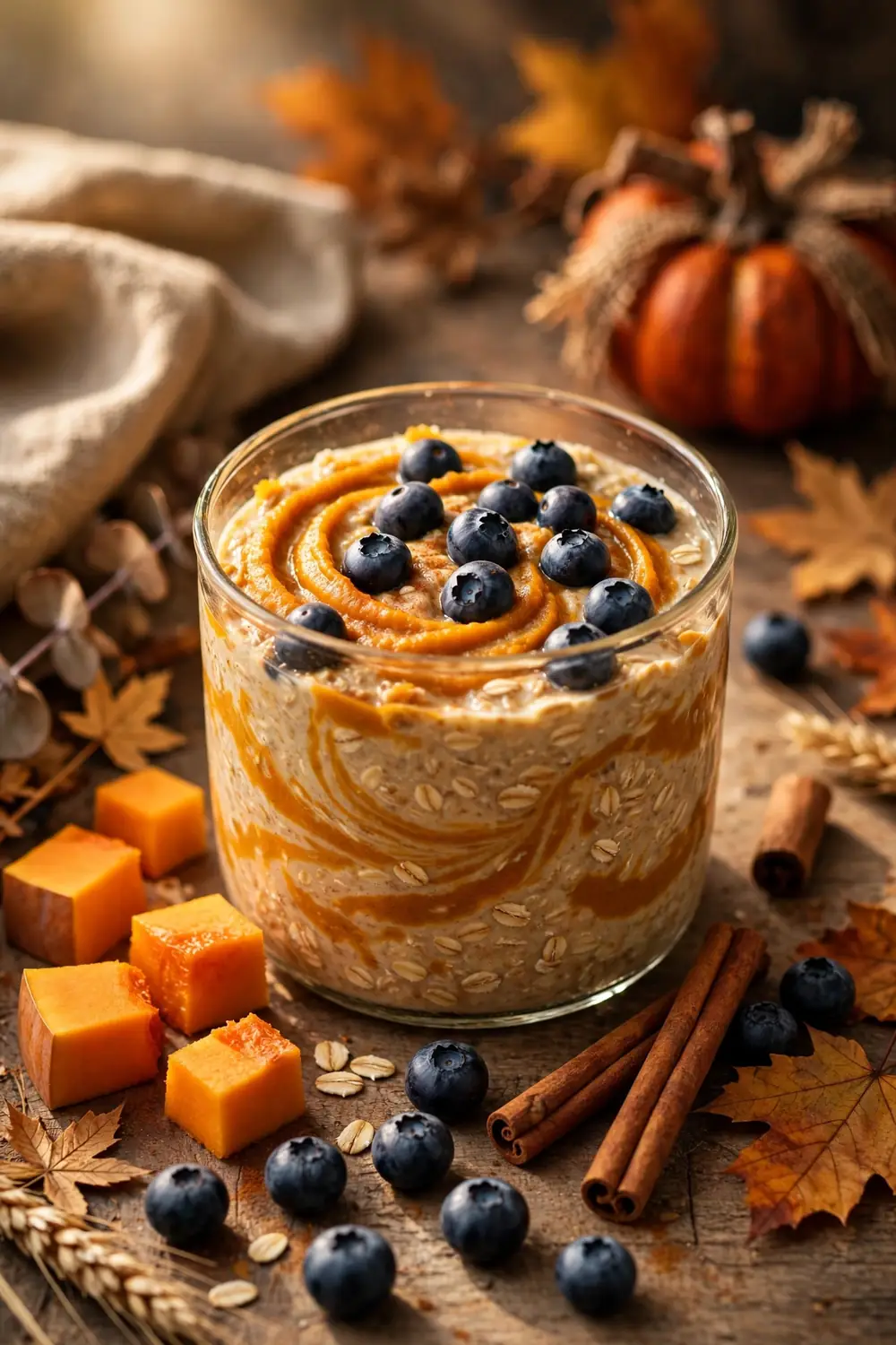 Blueberry chia overnight oats