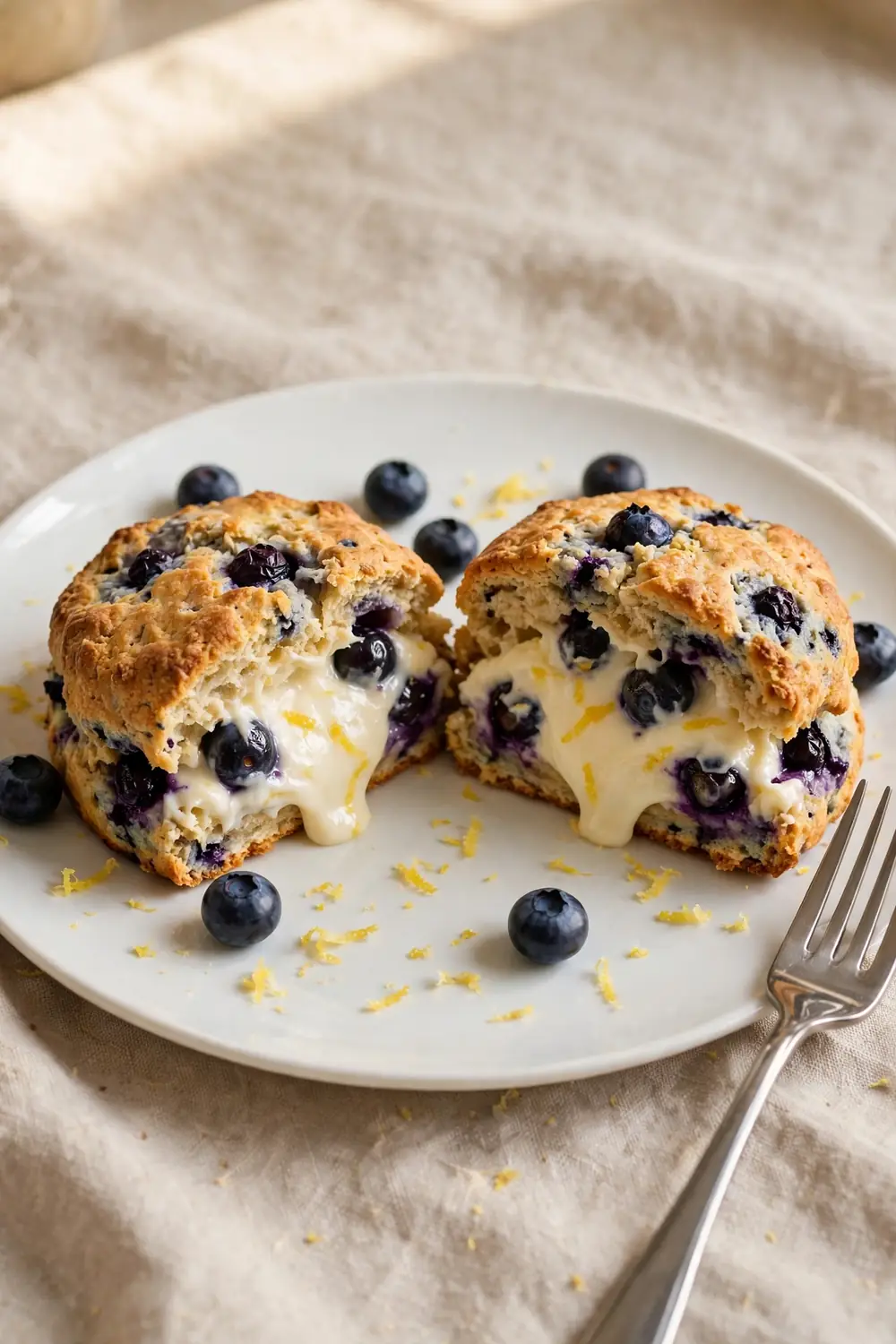 cream cheese centers baked on a plate