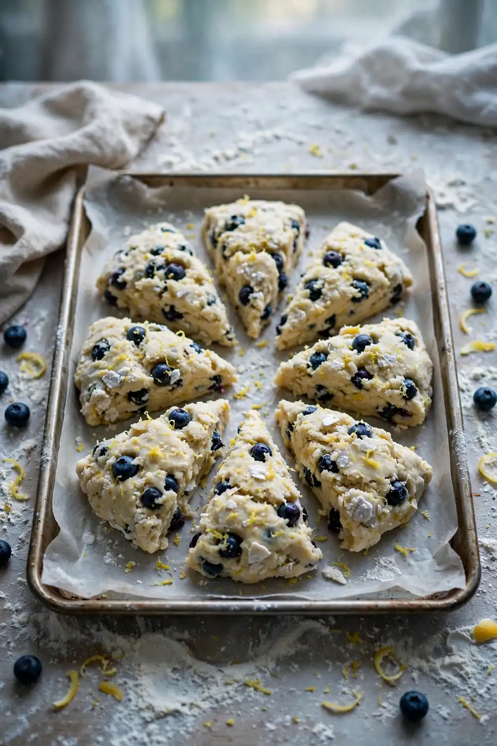 overnight chill dough baked on a plate