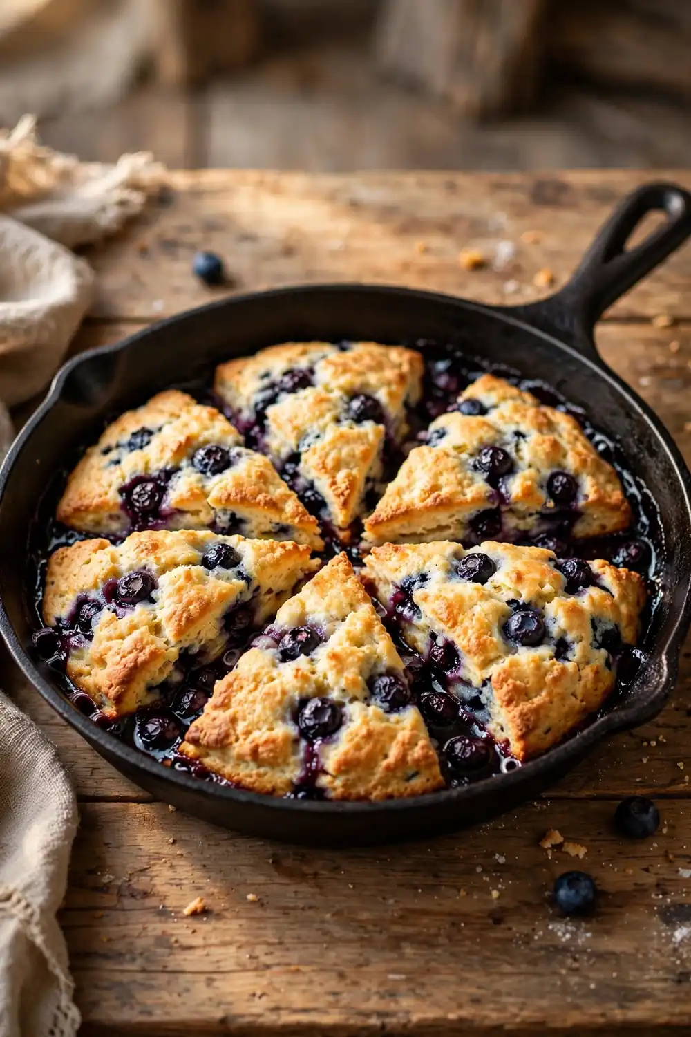 cast iron bake baked on a plate