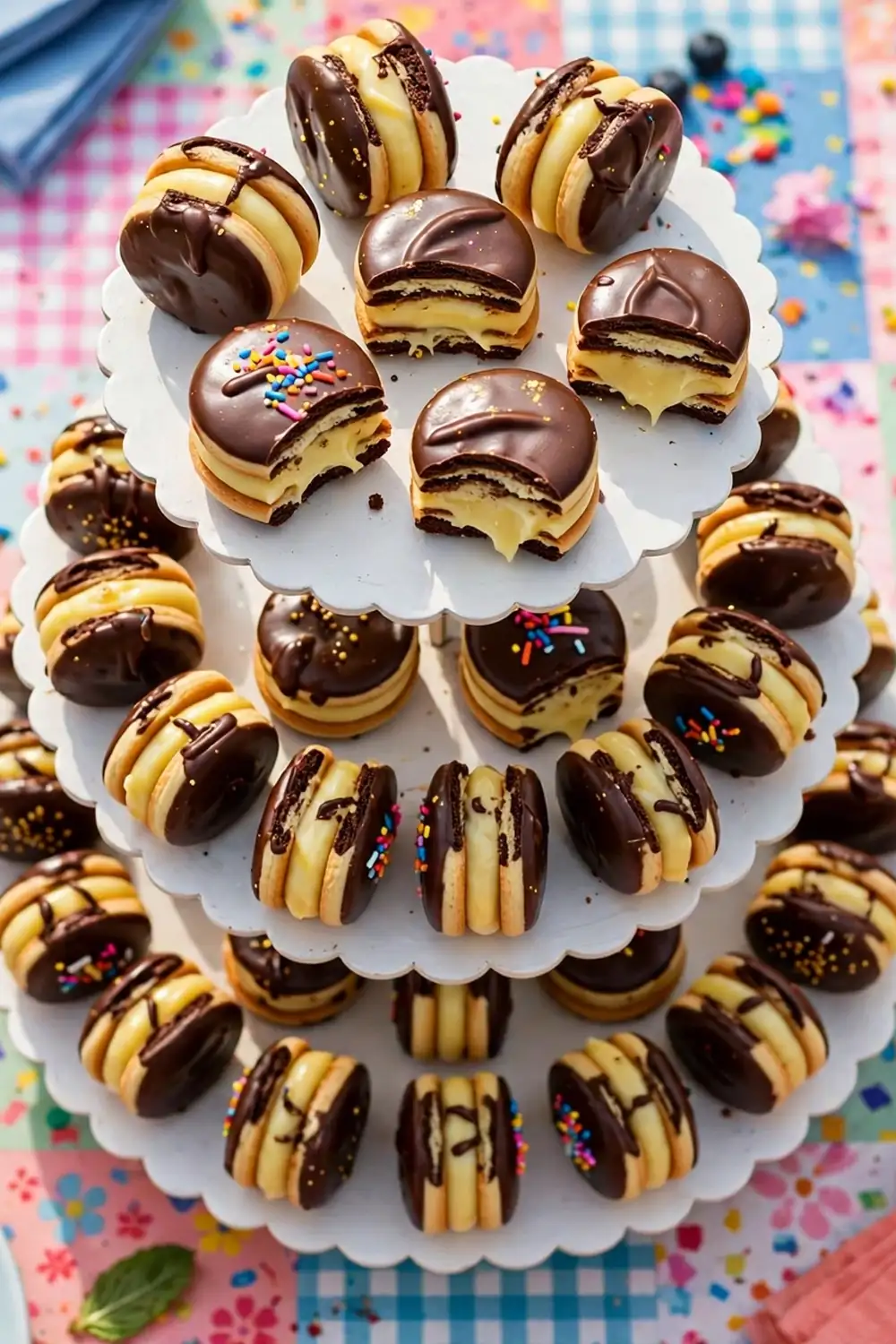 boston cream pie cookies idea