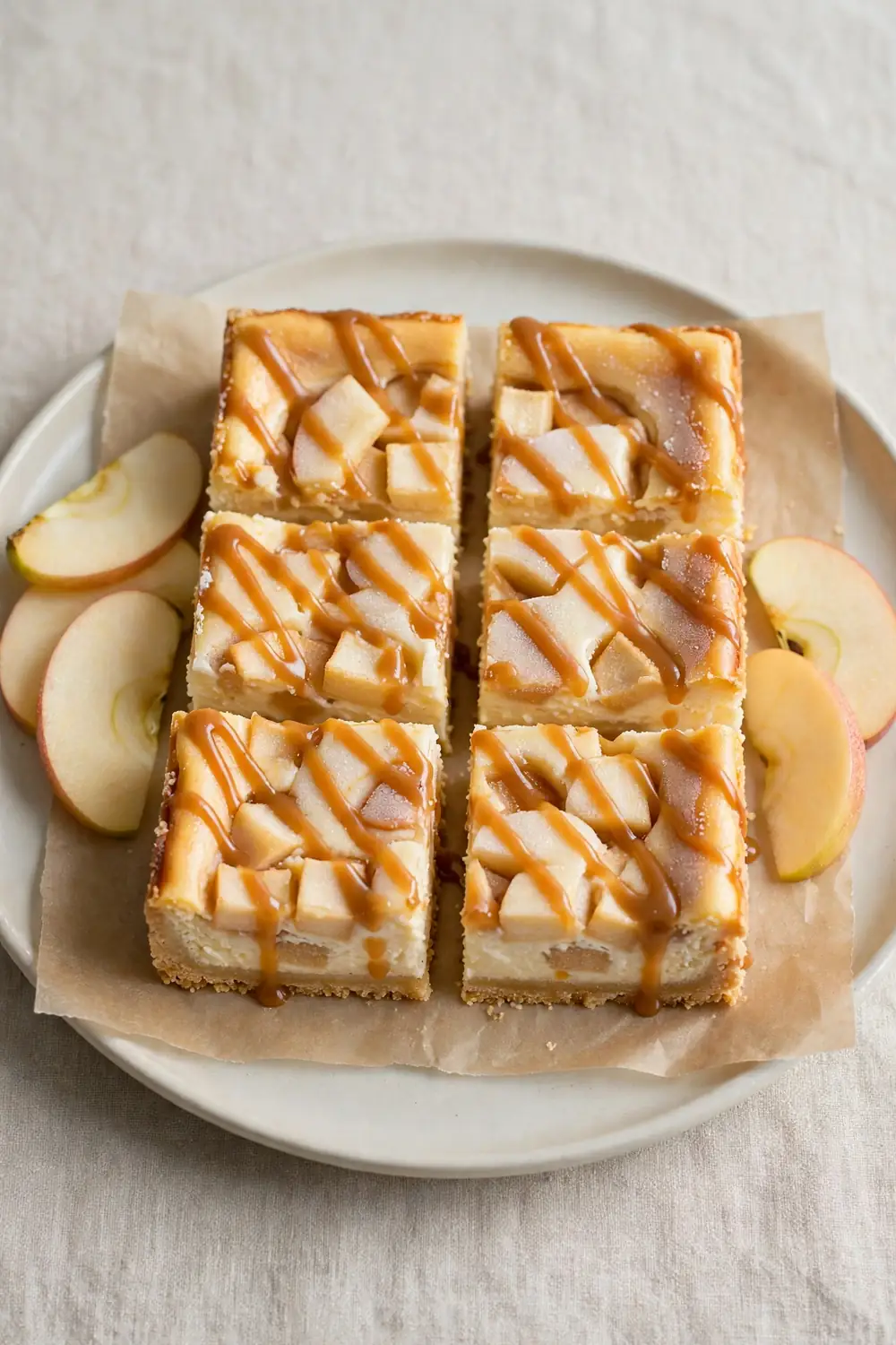 Freezer friendly apple cheesecake squares