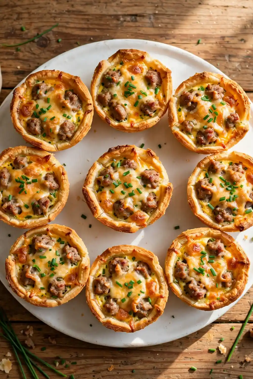 mini brunch cups quiche slice