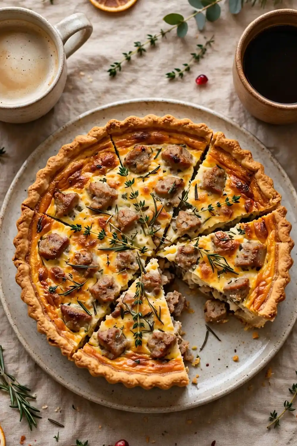 holiday crowd pleaser quiche slice