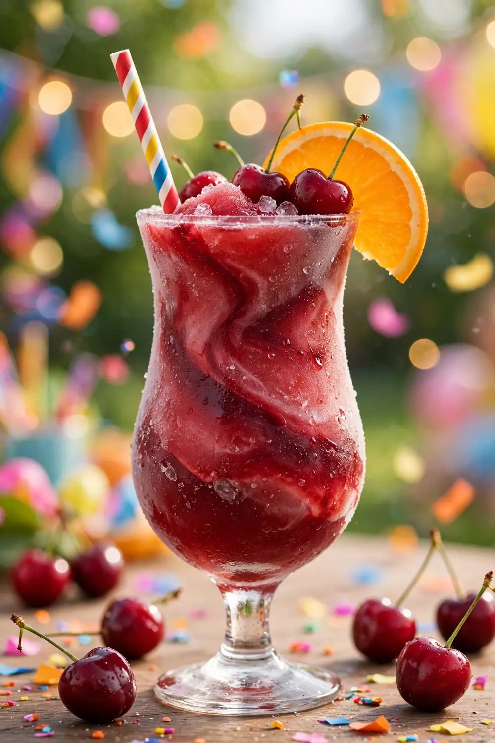 Cherry citrus mocktail