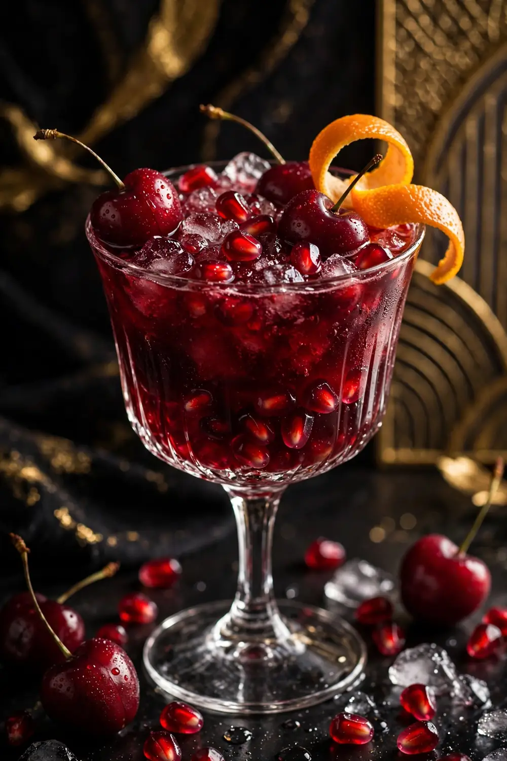 Cherry citrus mocktail