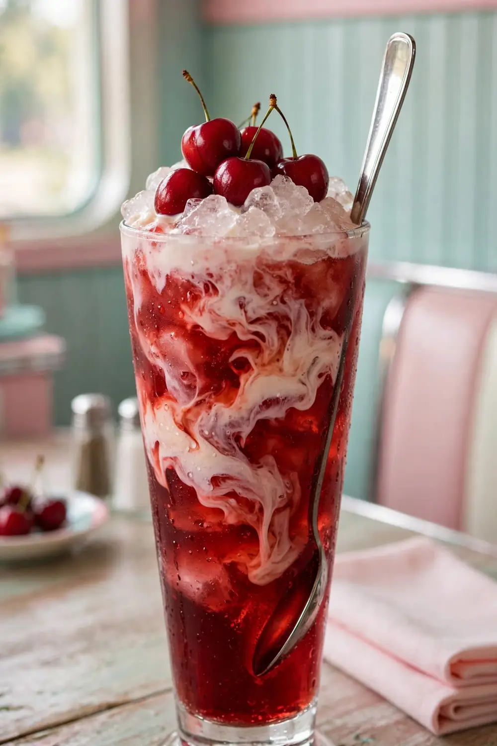 Cherry citrus mocktail
