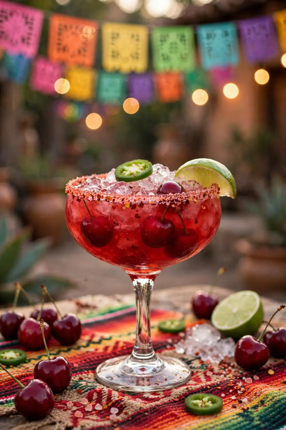 Cherry citrus mocktail