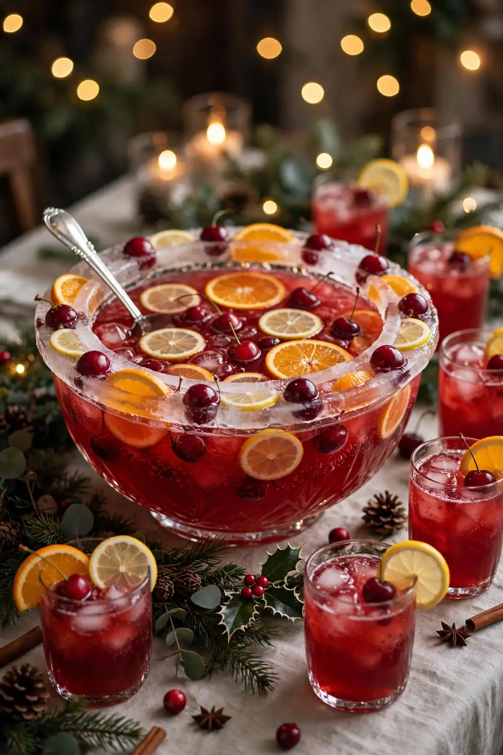 Cherry citrus mocktail