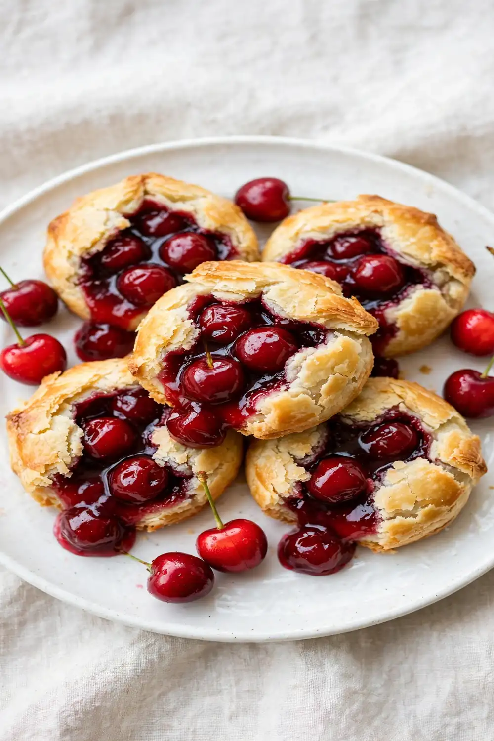 Cherry cookies packed with double cherry filling and flaky crust