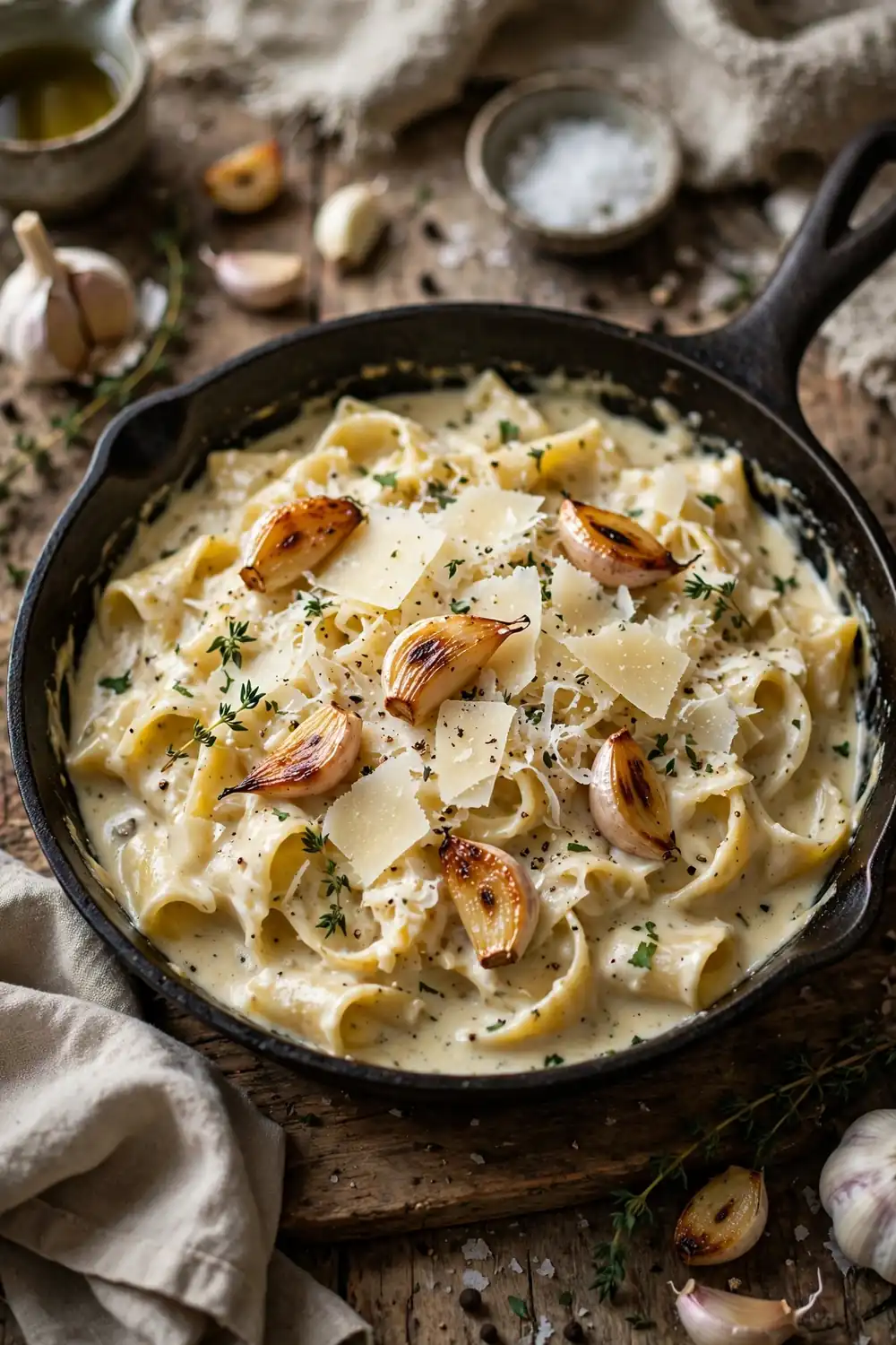 Chicken alfredo skillet