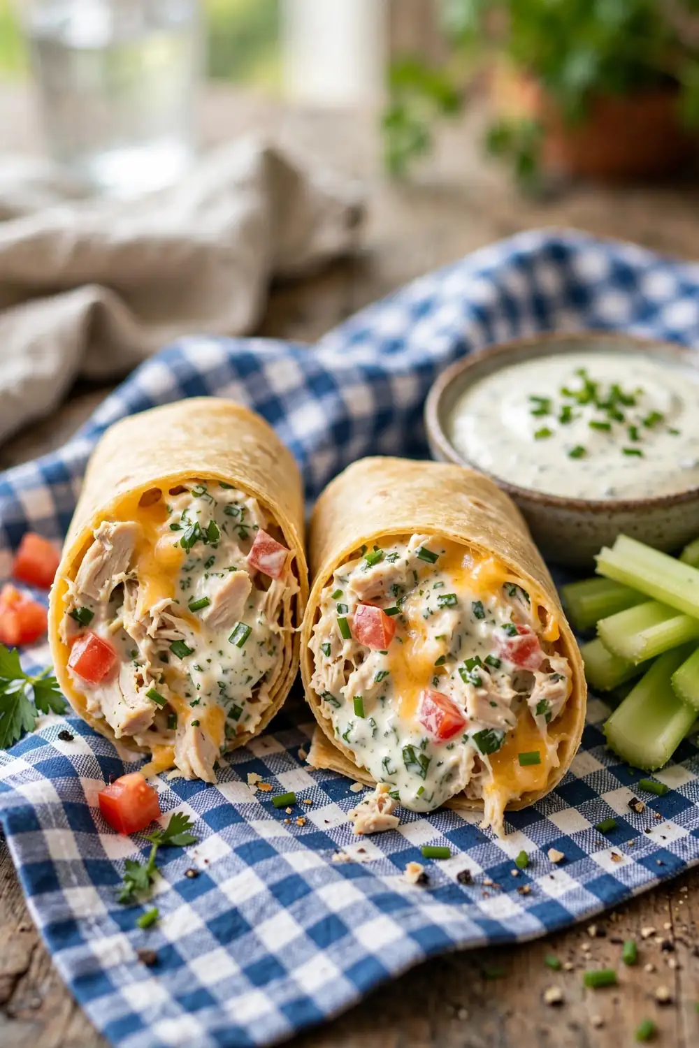 chicken garlic cream wraps 05