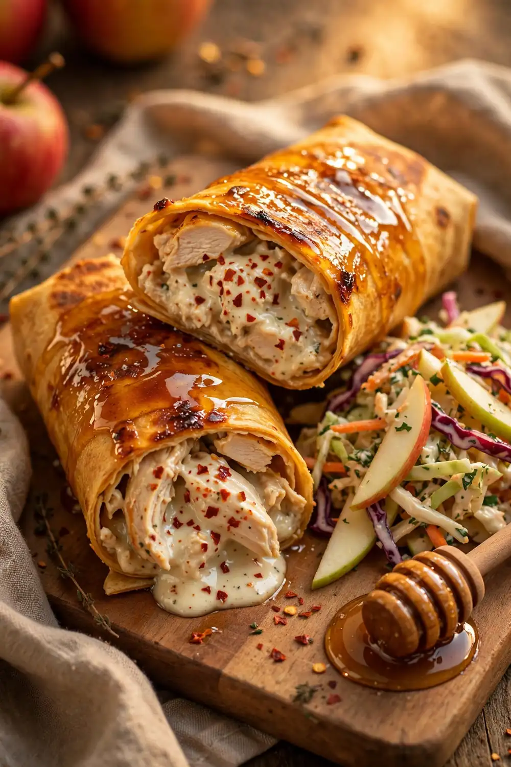 chicken garlic cream wraps 12