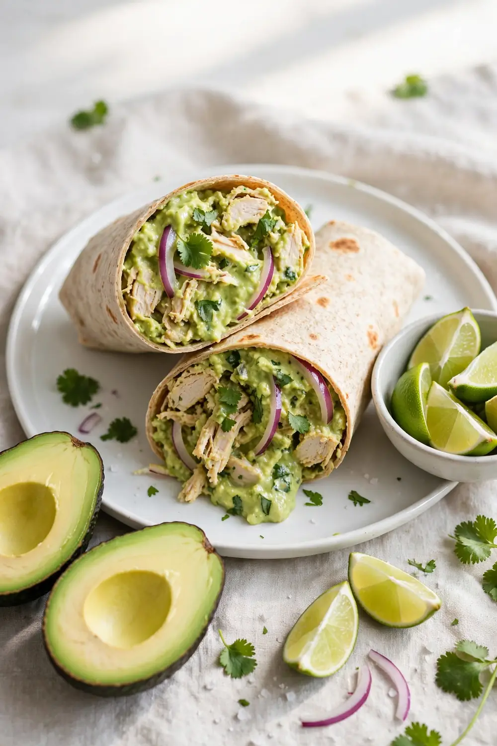 chicken garlic cream wraps 13