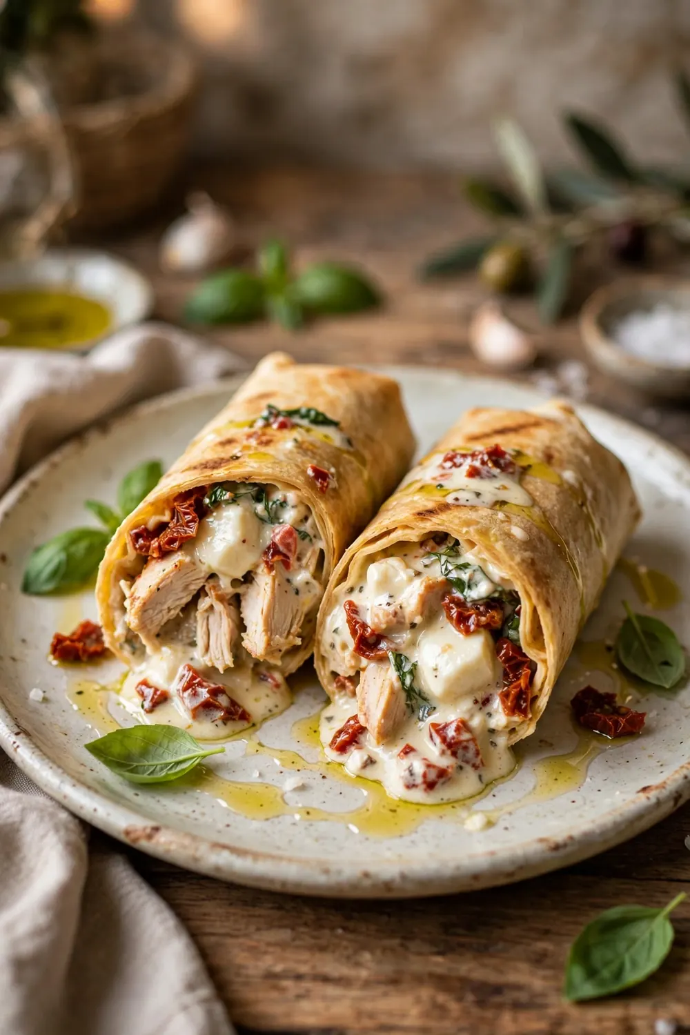 chicken garlic cream wraps 14