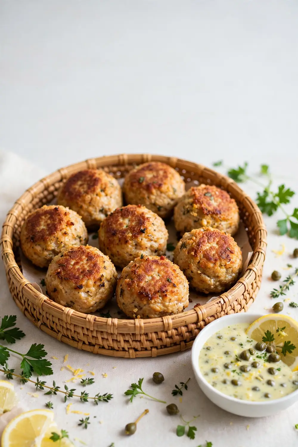 Lemon caper meatballs 05
