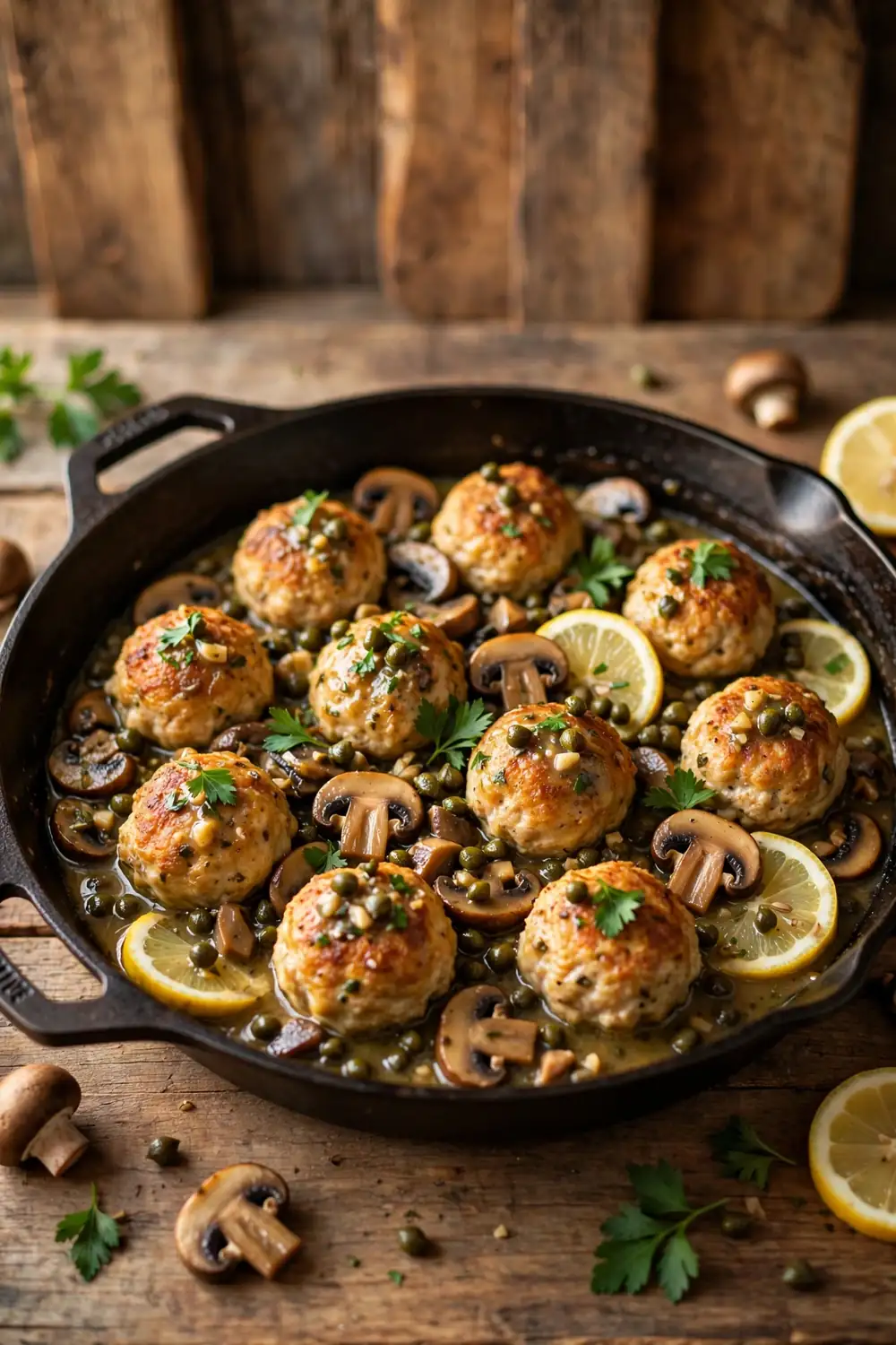Lemon caper meatballs 12