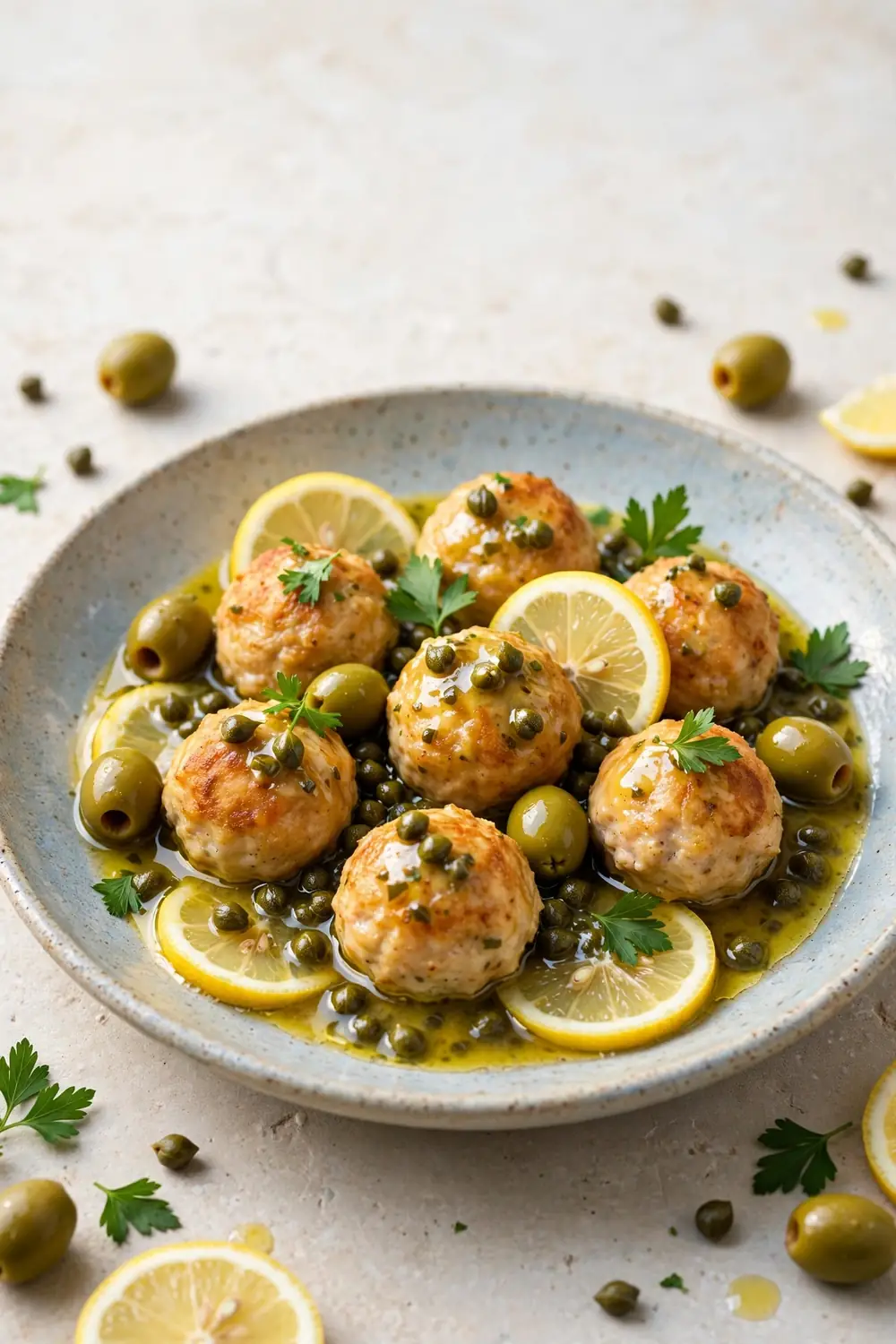 Lemon caper meatballs 15