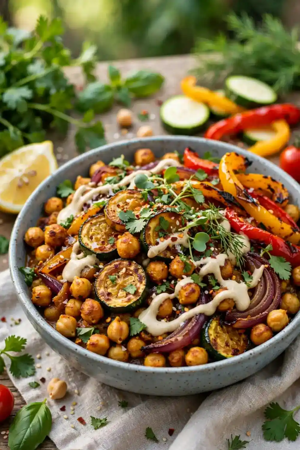 Roasted Veggie Curry Bowl