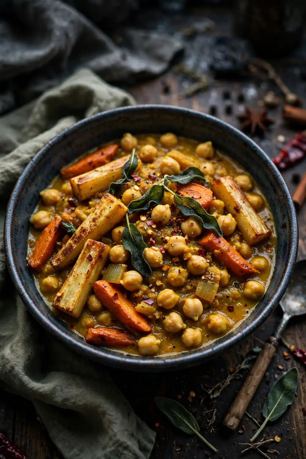 Winter Root Curry Bowl