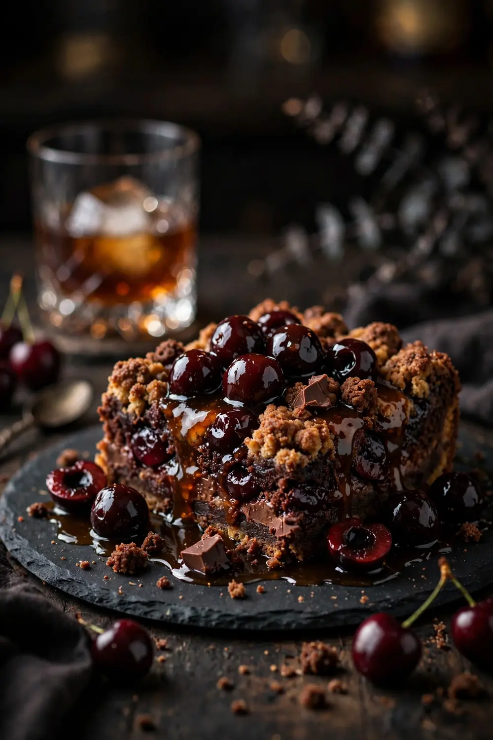 chocolate cherry dump cake 10
