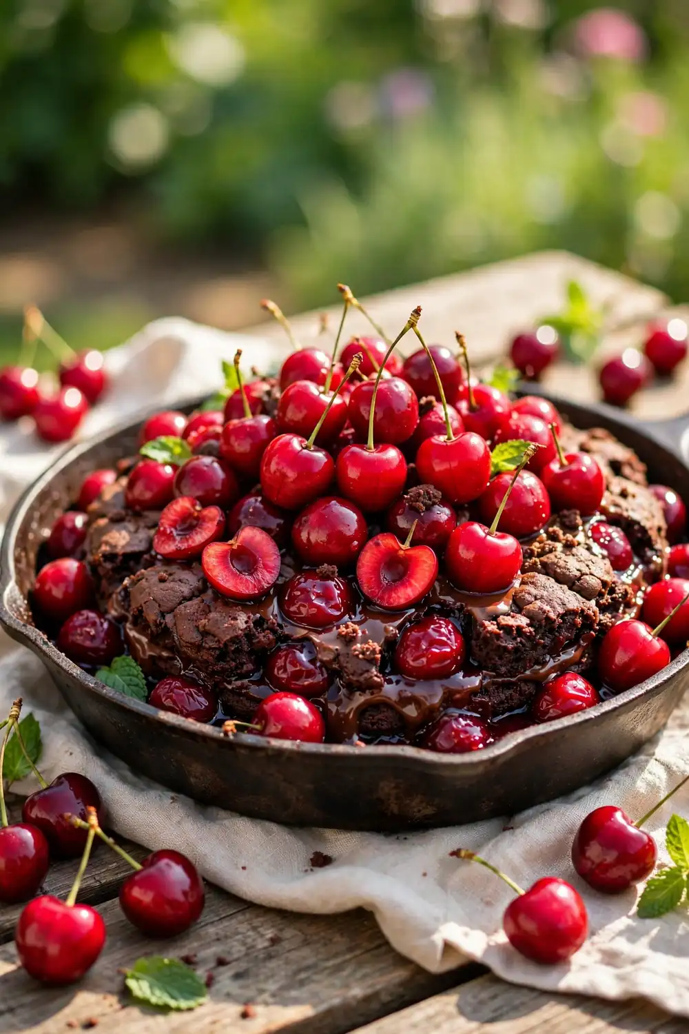 chocolate cherry dump cake 18