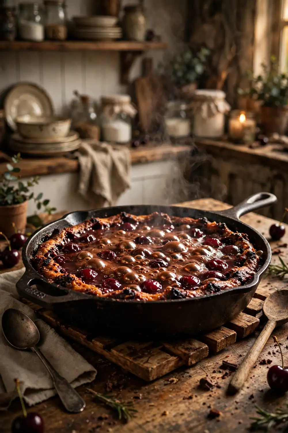 chocolate cherry dump cake 22