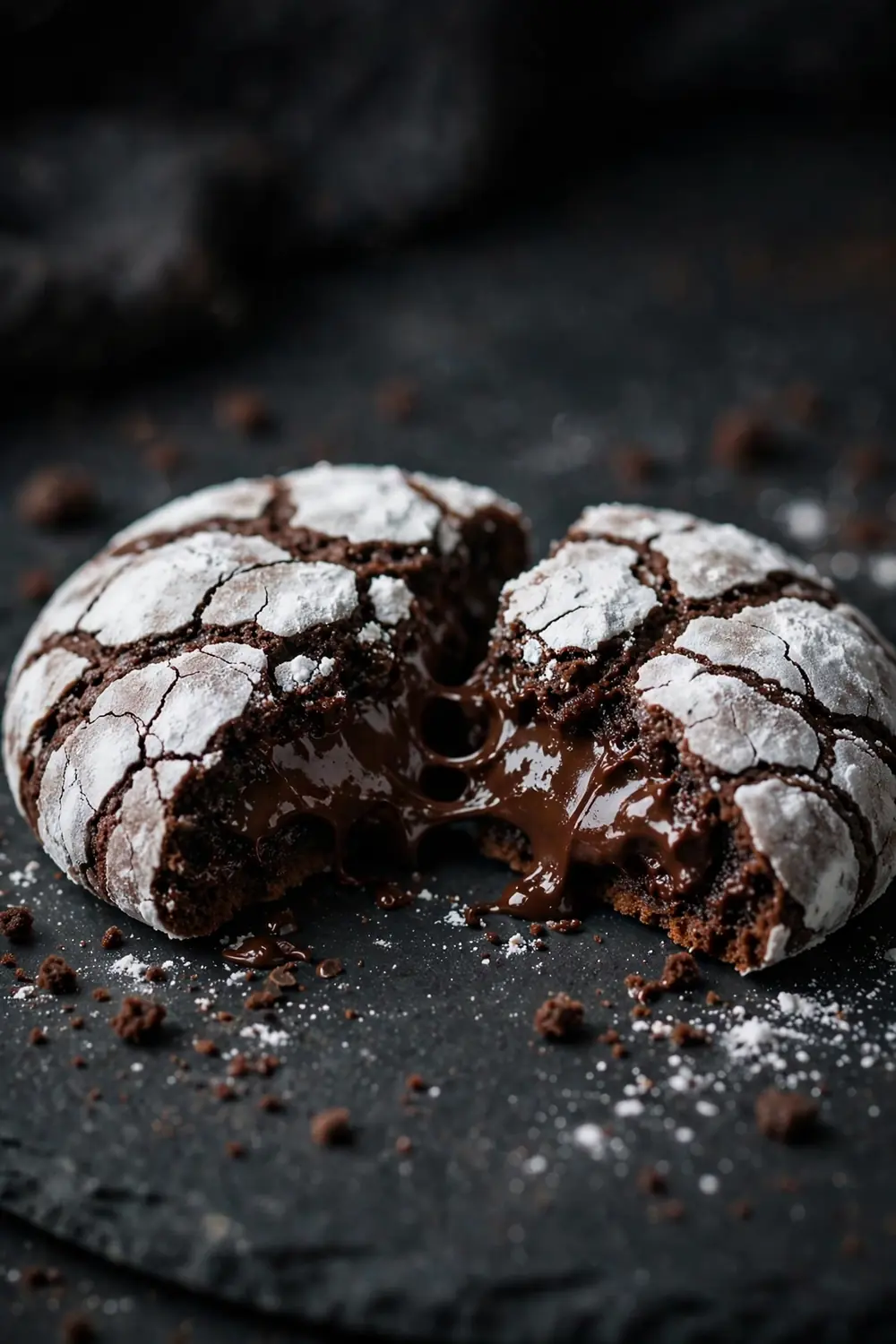 Chocolate crinkle cookies