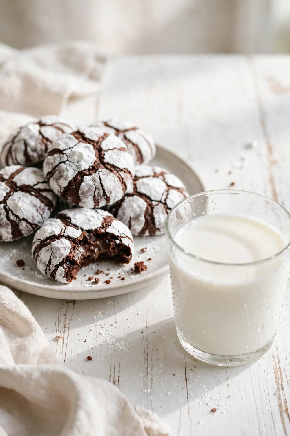 Chocolate crinkle cookies
